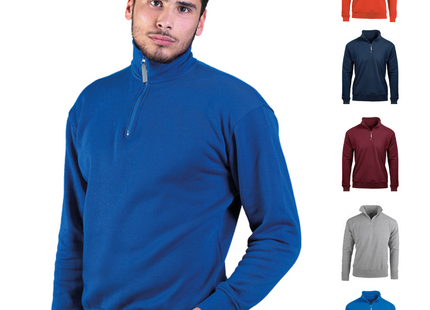 Felpa personalizzata a mezza zip | Cod. PM452