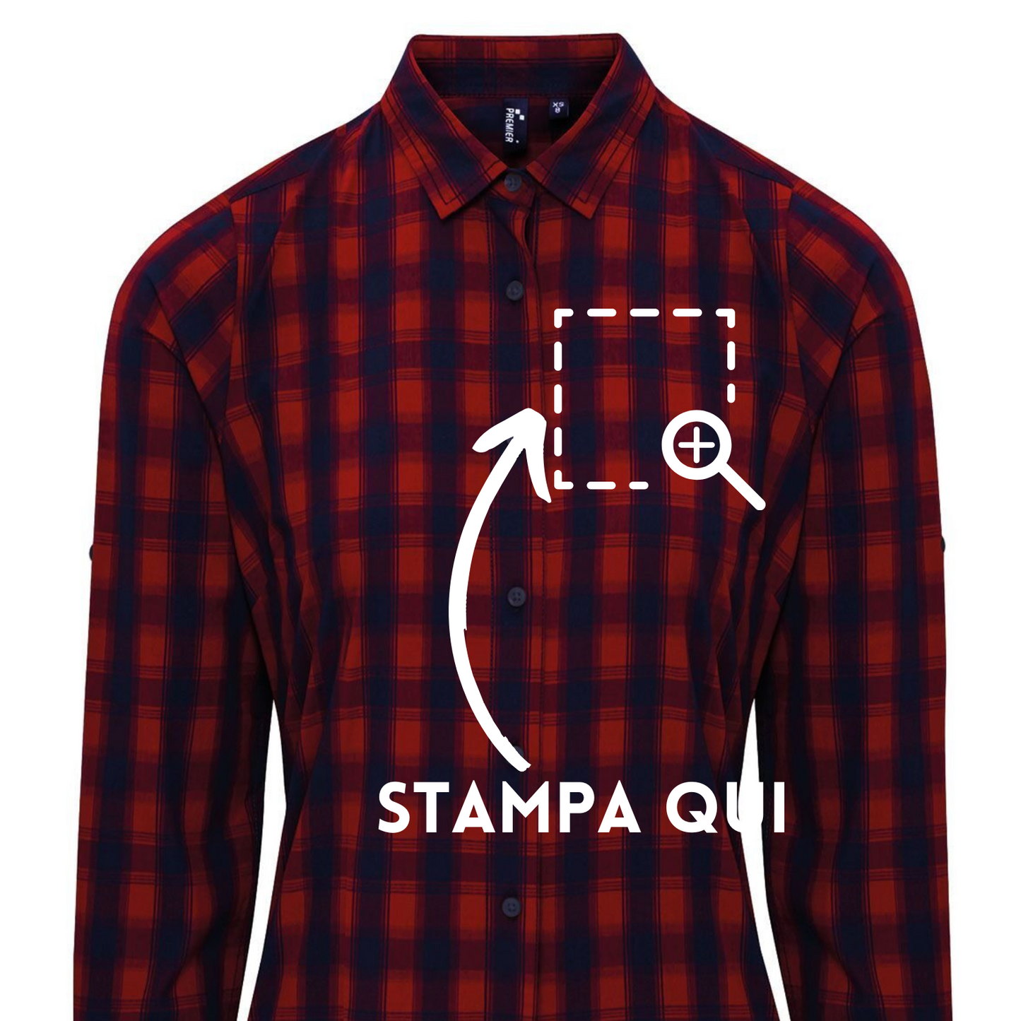 Camicia Food da donna personalizzata | Cod. PR350