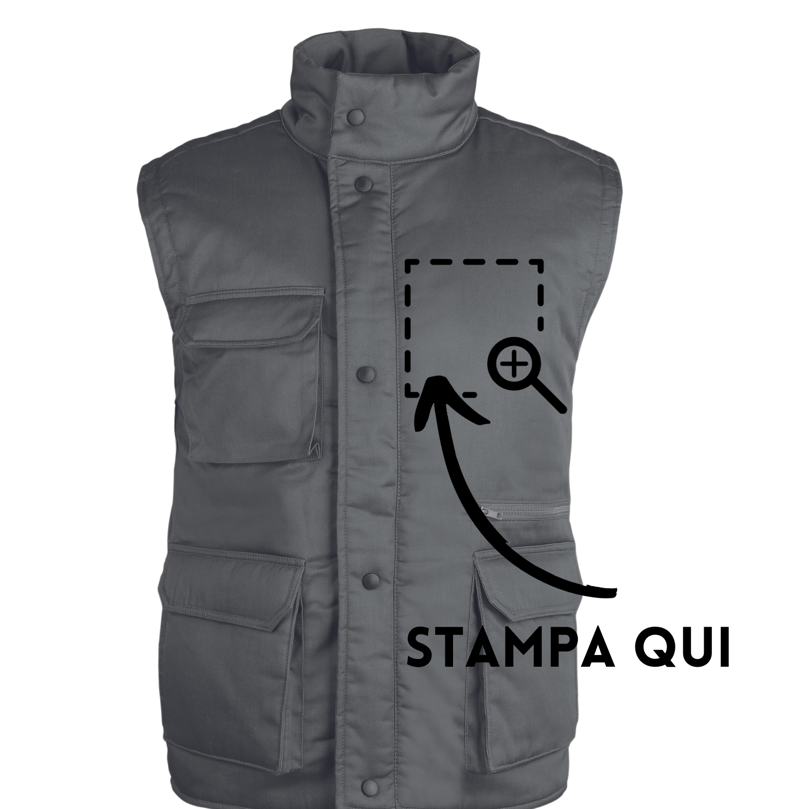 Gilet da lavoro personalizzato PM701