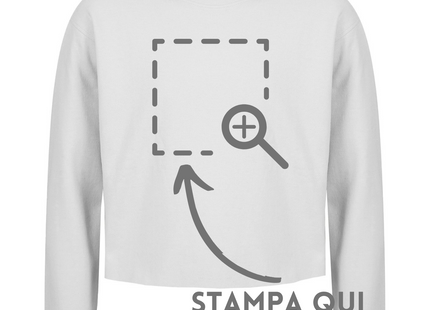Felpa crop personalizzata da donna RNRW33