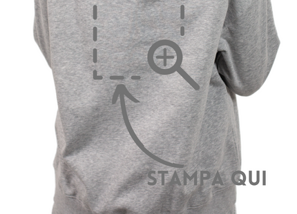 Felpa personalizzata a mezza zip | Cod. PM452