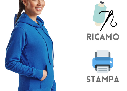 Felpa donna personalizzata con cappuccio FR620380