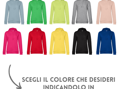 Felpa personalizzata da donna BCWW34B