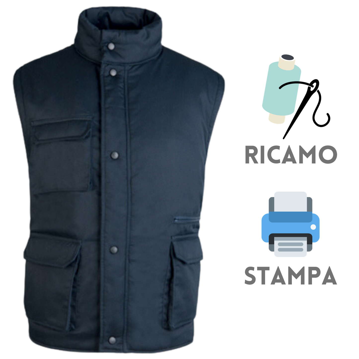 Gilet da lavoro personalizzato PM701