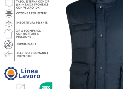 Gilet da lavoro personalizzato PM701