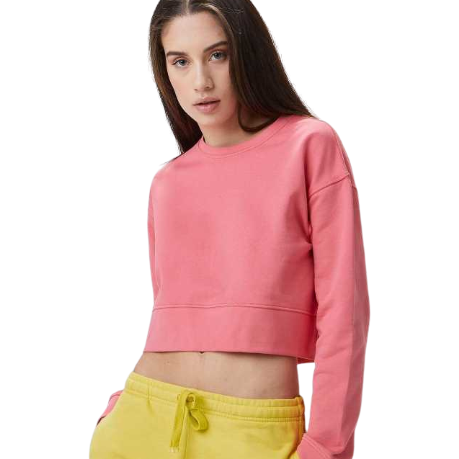 Felpa crop personalizzata da donna RNRW33