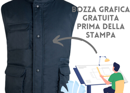 Gilet da lavoro personalizzato PM701