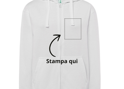 Felpa Donna personalizzata con cappuccio | Cod. SWULHOOD240