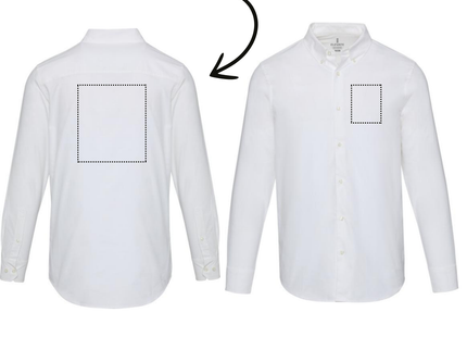 Camicia ricamata classica Oxford da uomo | Cod. 39500500