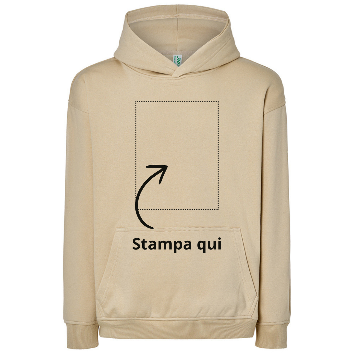 Felpa Unisex Oversize con cappuccio | Cod. SWKNGOVER