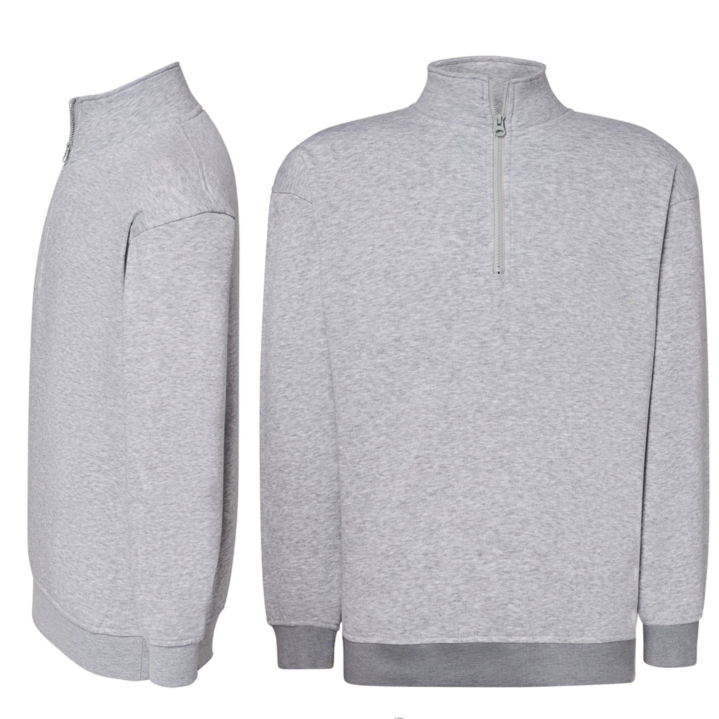 Felpa unisex personalizzata con mezza zip | Cod. SWRAZIP