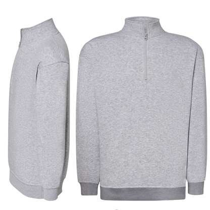 Felpa unisex personalizzata con mezza zip | Cod. SWRAZIP
