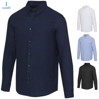 Camicia ricamata classica Oxford da uomo | Cod. 39500500