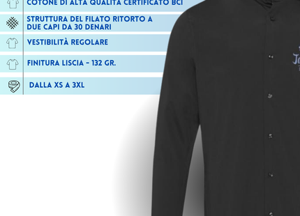 Camicia in tessuto di popeline Carnelian ricamata | Cod. 39502900