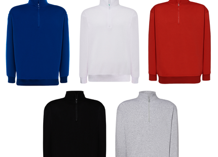 Felpa unisex personalizzata con mezza zip | Cod. SWRAZIP