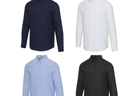 Camicia ricamata classica Oxford da uomo | Cod. 39500500