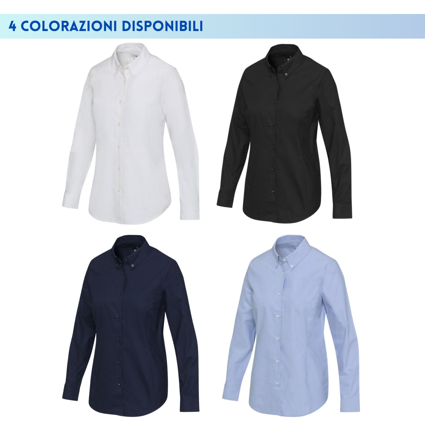 Camicia ricamata classica Oxford da donna | Cod. 39501509