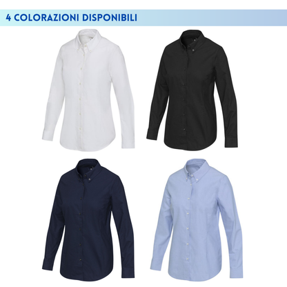 Camicia ricamata classica Oxford da donna | Cod. 39501509