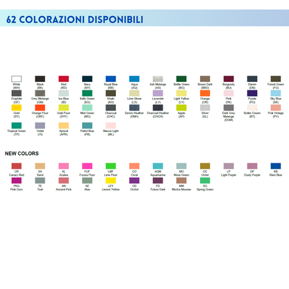 Felpa unisex personalizzata con cappuccio 62 colorazioni | Cod. SWRAKNG