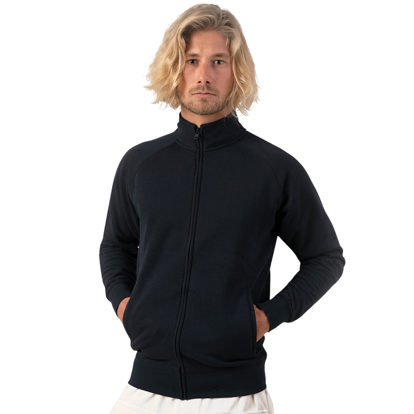 Felpa Unisex leggera a zip intera | Cod. SWFUZIP240