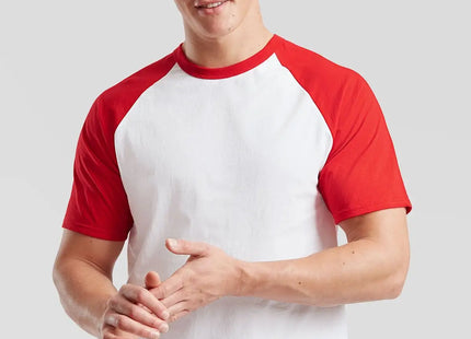T-shirt Baseball Valueweight Fruit of the Loom FR610260 - immagine prodotto ad alta risoluzione