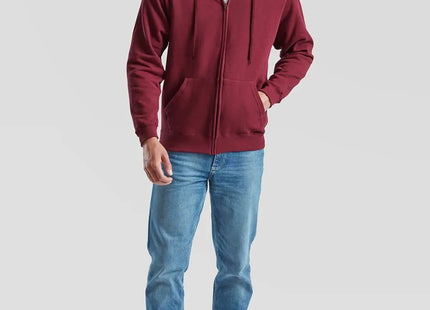 Felpa con Cappuccio e Zip Fruit of the Loom Classic Hooded Sweat Jacket FR620620 Personalizzabile - Classic Hooded Sweat Jacket