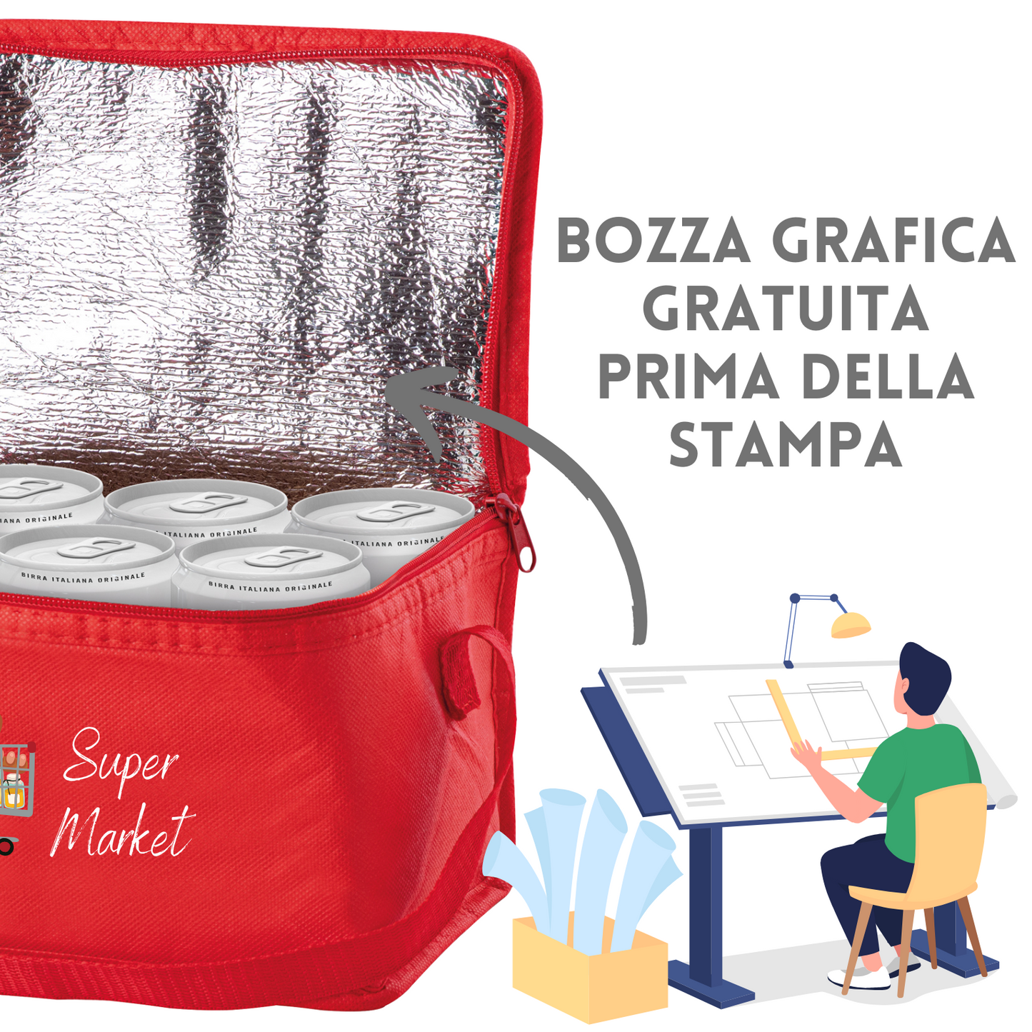 Mini borsa frigo personalizzata PJ106