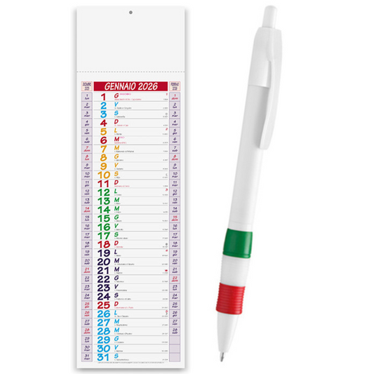 Kit Calendario 2026 + Penna Personalizzati | Cod. Kit Jane