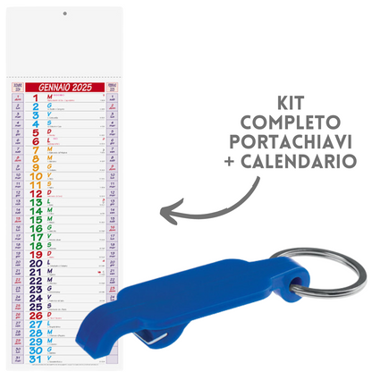 Kit Calendario 2025 + portachiavi | Cod. Kit Open