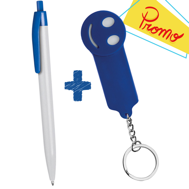 Kit risparmio 100 penne + 100 portachiavi | Kit PE124