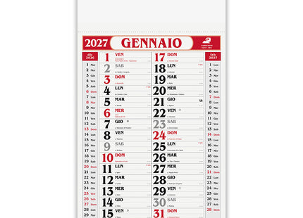 Calendario olandese personalizzato 2027 Gigante
