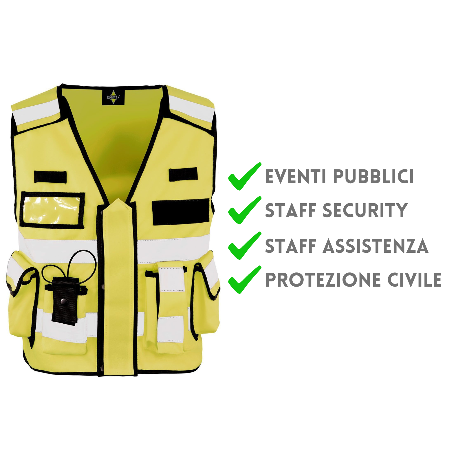Gilet di sicurezza riflettente verde personalizzato con Logo giacca di sicurezza Gilet di sicurezza riflettente verde personalizzato con Logo giacca di sicurezza