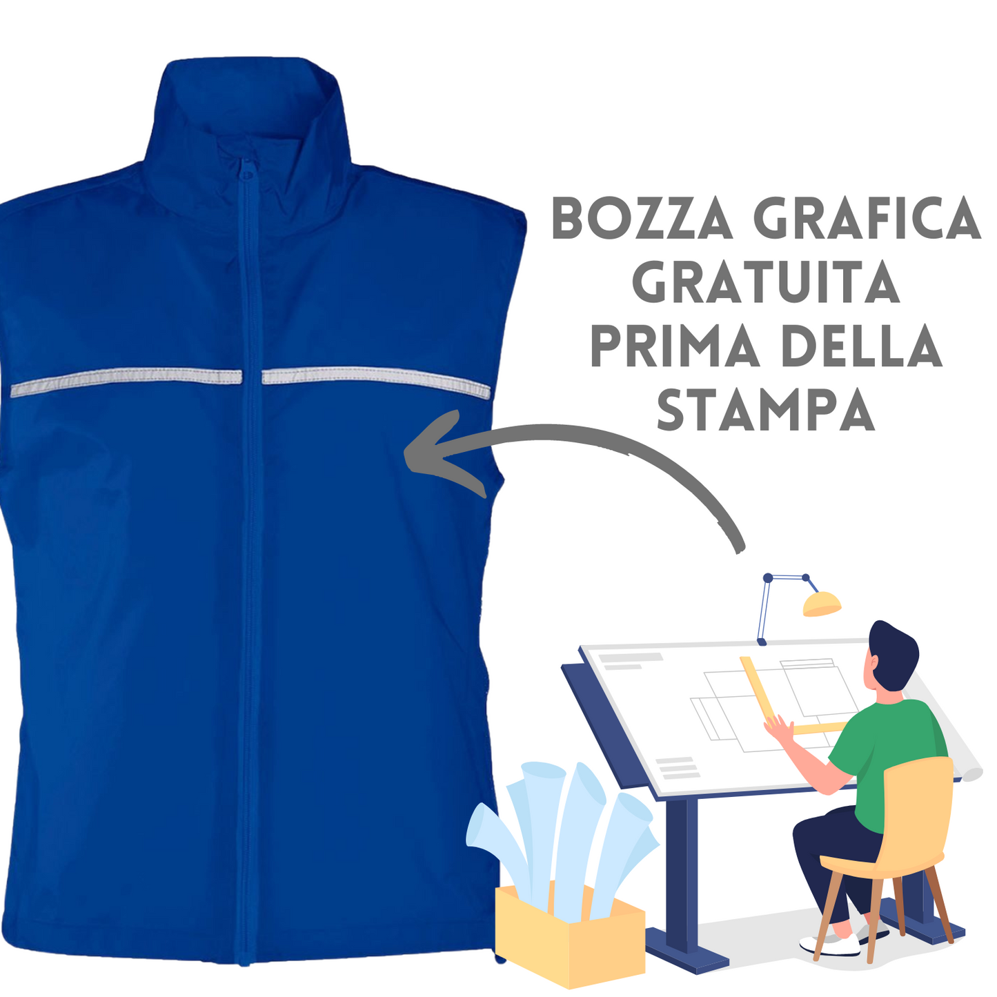 Gilet sportivo da running personalizzato | Cod. SP502