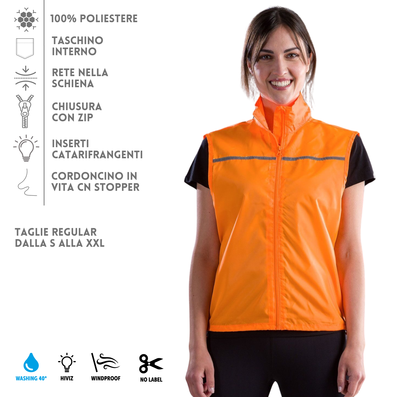 gilet da running alta visibilità SP502