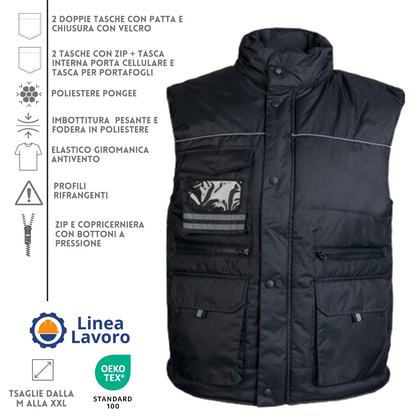 Gilet da lavoro personalizzato PM706