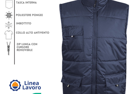 Gilet da lavoro personalizzato PM714