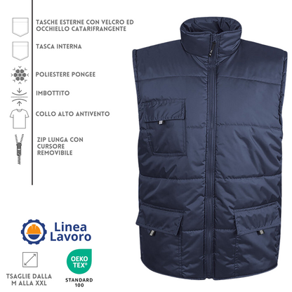 Gilet da lavoro personalizzato PM714
