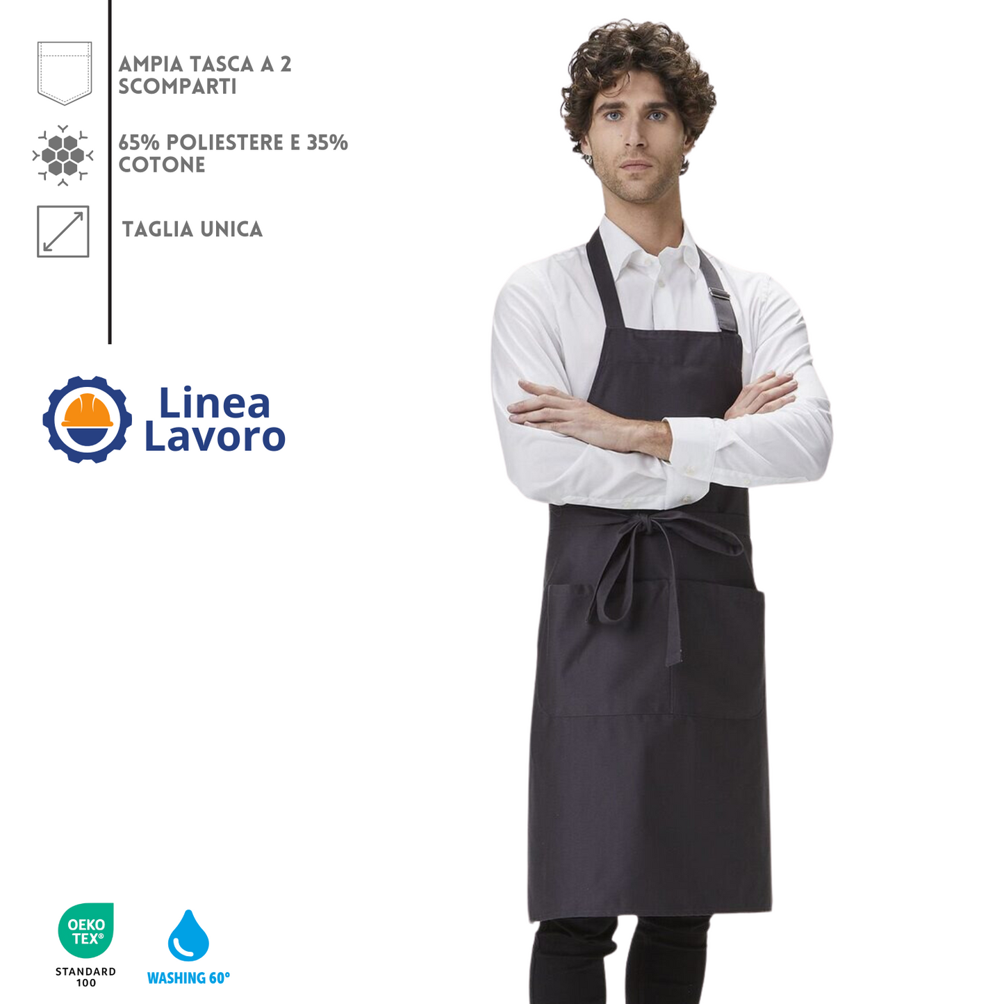 Grembiuli Luxury personalizzati da cucina | Cod. MI050