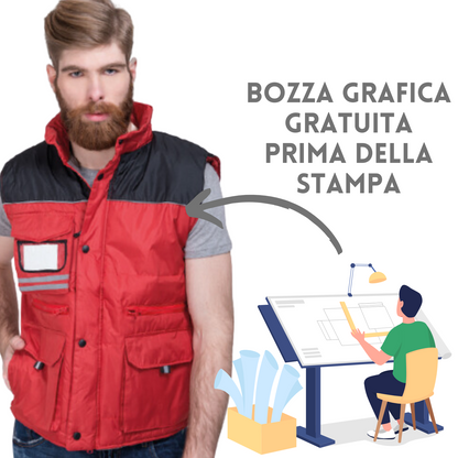 Gilet da lavoro personalizzato PM706