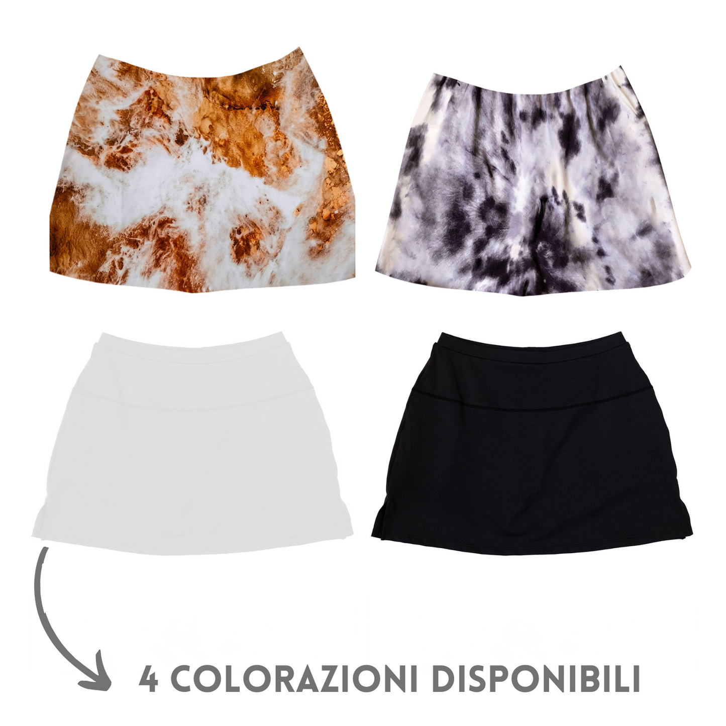 Gonna sportiva con pantaloncini integrati | Cod. RNRW64