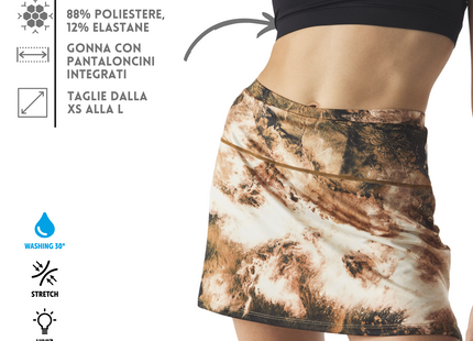 Gonna sportiva con pantaloncini integrati | Cod. RNRW64