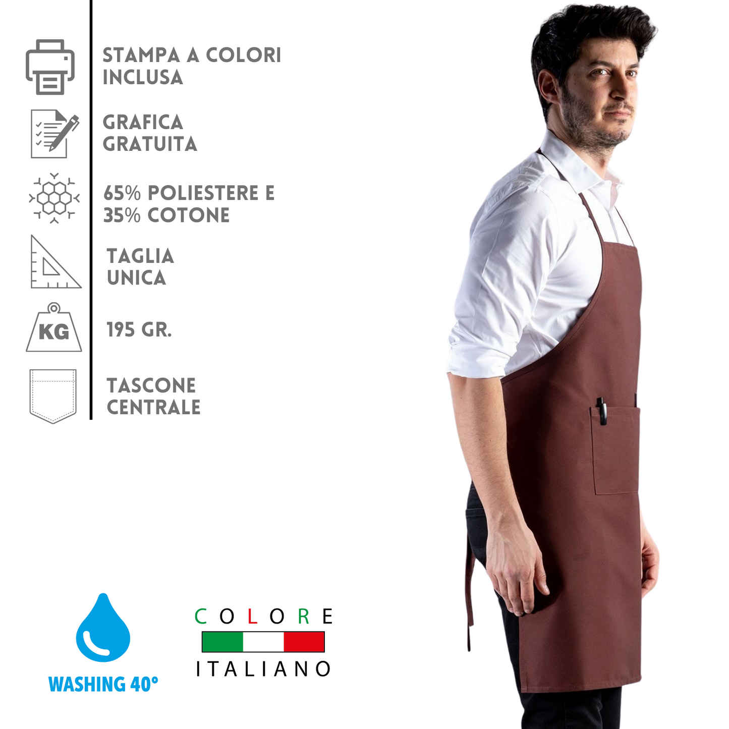 Grembiuli da cucina personalizzati MI002