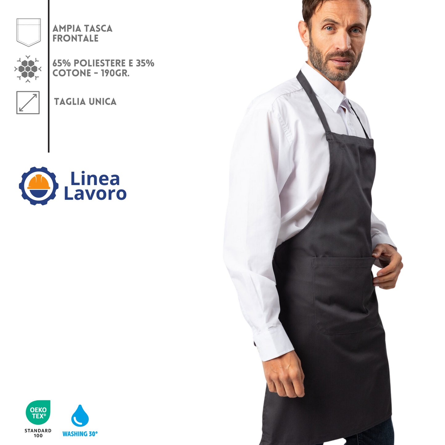 Grembiuli Classic personalizzati da cucina | Cod. MI051