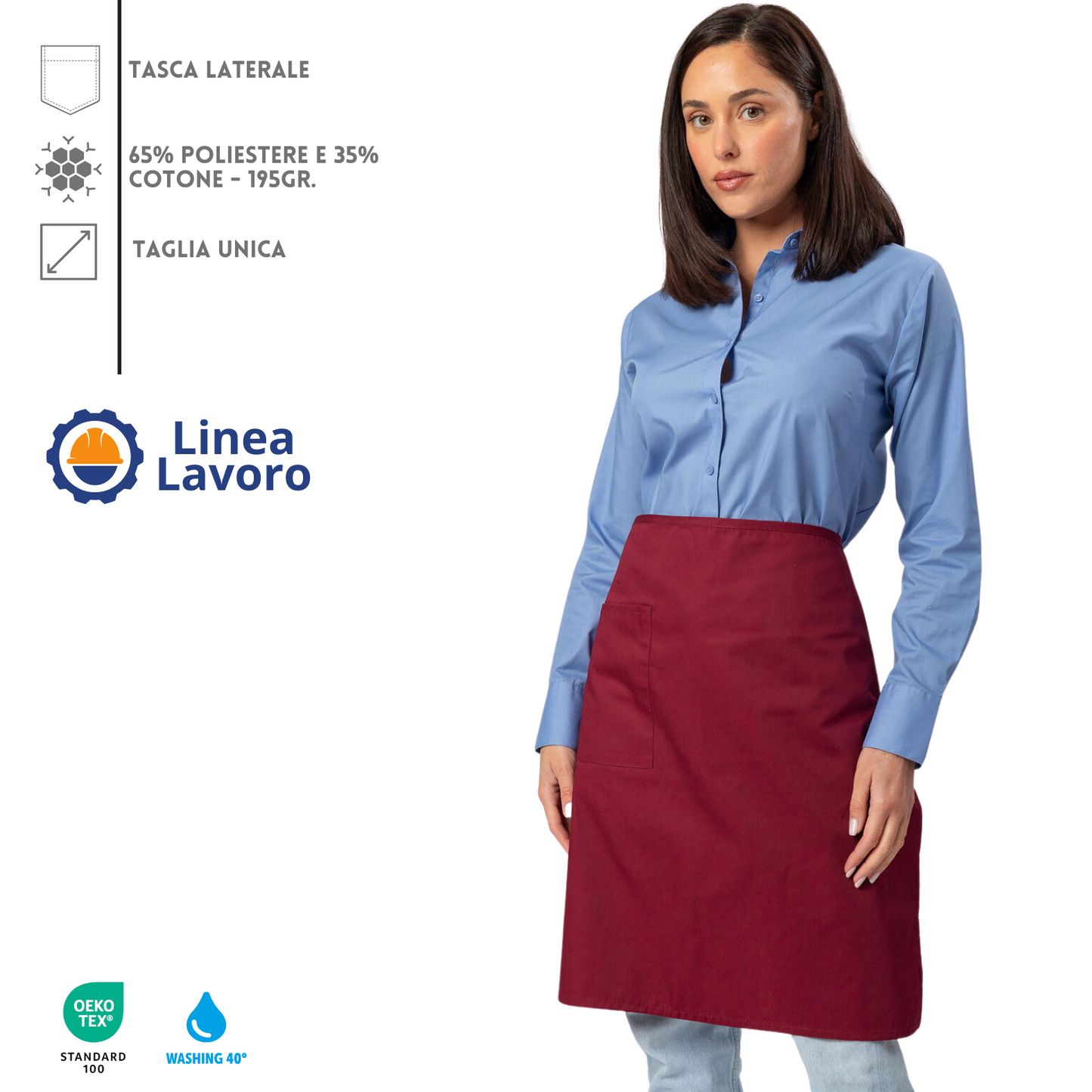 Grembiuli Bistrot personalizzati da cucina | Cod. MI008