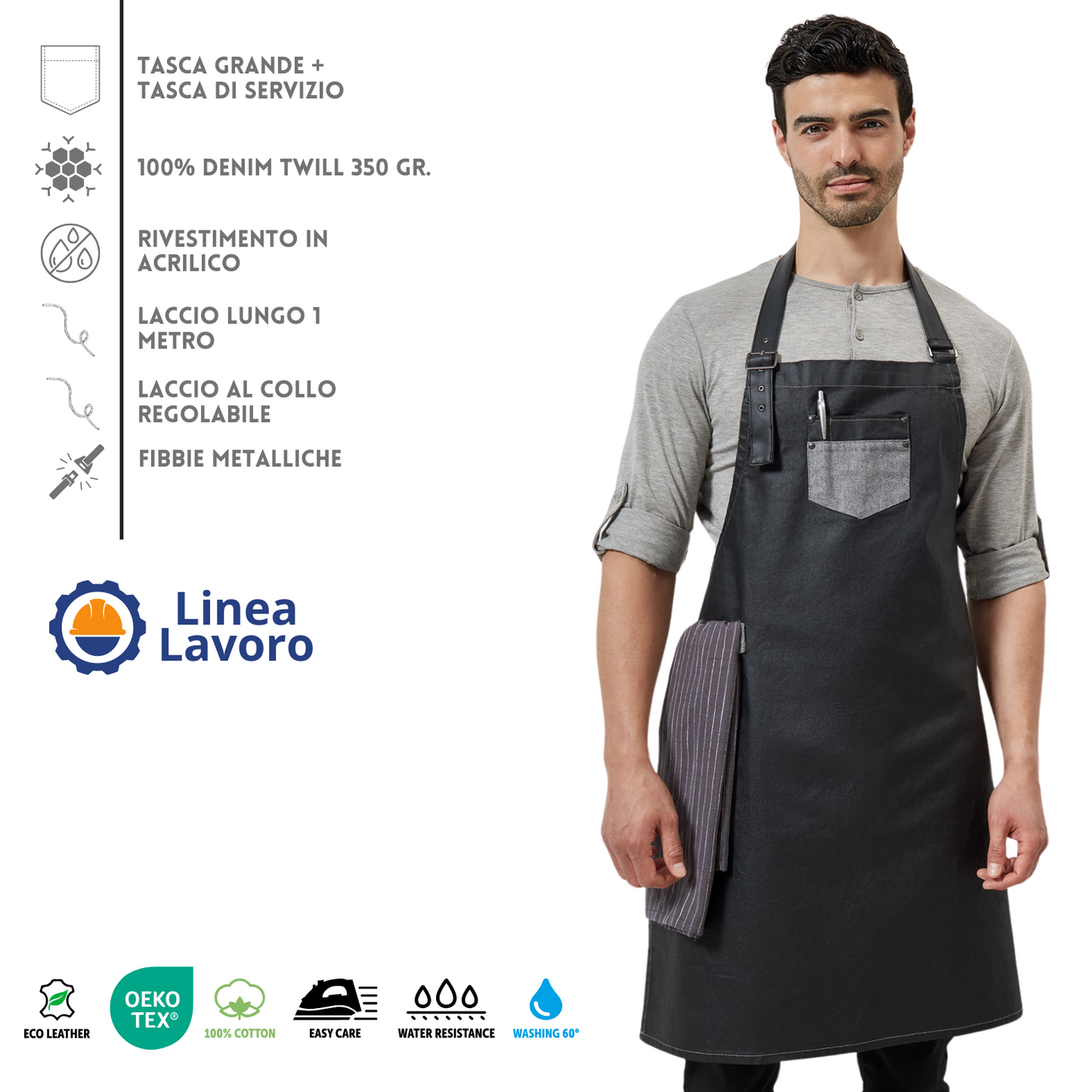 Grembiule professionale impermeabile personalizzato | Cod. PR136