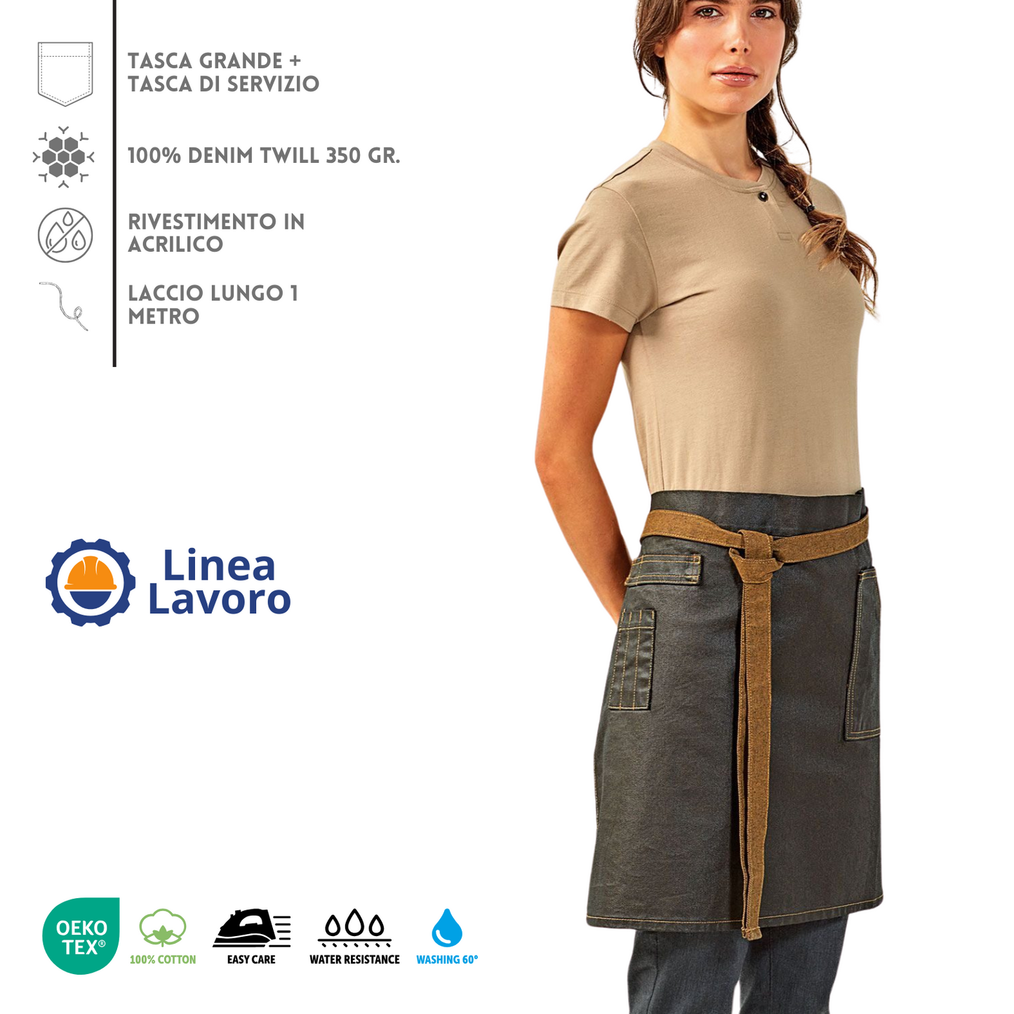 Grembiule professionale impermeabile personalizzato | Cod. PR135