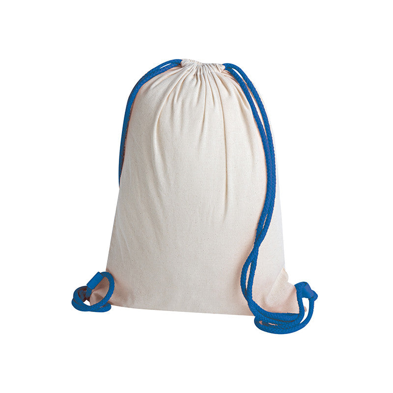 Stock da 15 zainetti in cotone con cordino