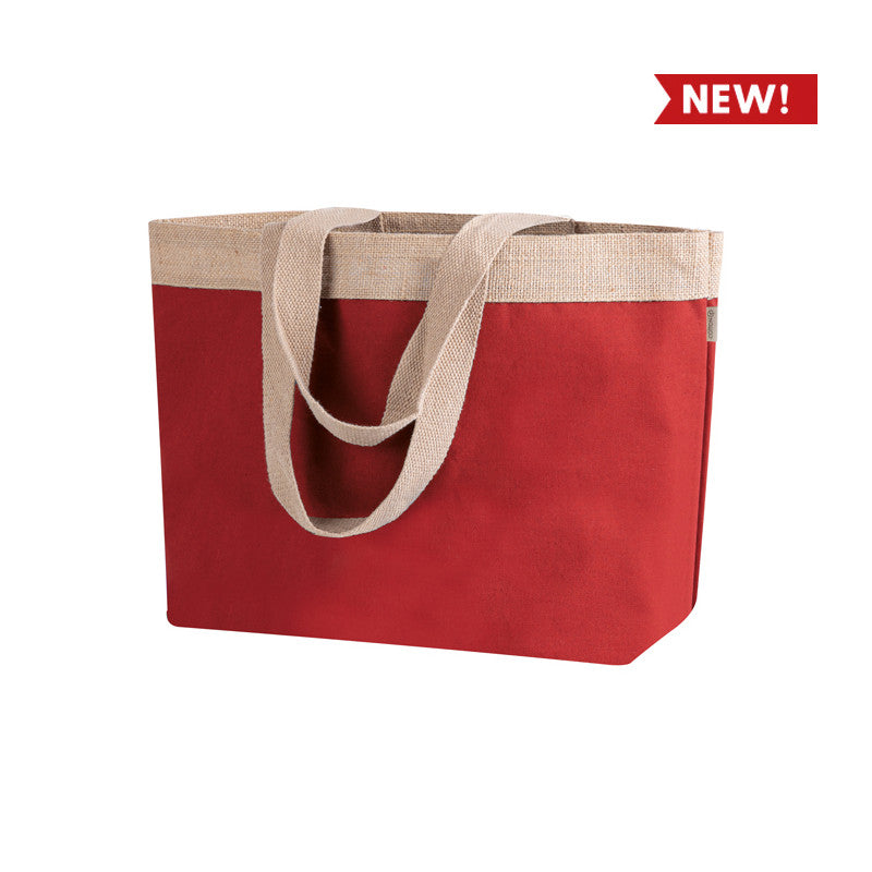 Stock 15 shopping bag in Juta e cotone