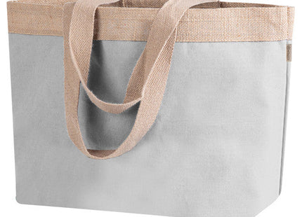 James - Shopper in Cotone Laminato e Juta 220 g/m² Personalizzabile