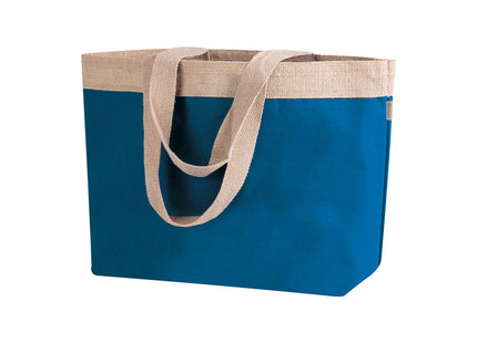 James - Shopper in Cotone Laminato e Juta 220 g/m² Personalizzabile